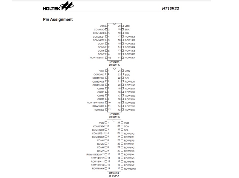 solsta-holtek-ht16k33-led-controller-treiber-16x8-mit-keyscan image 1