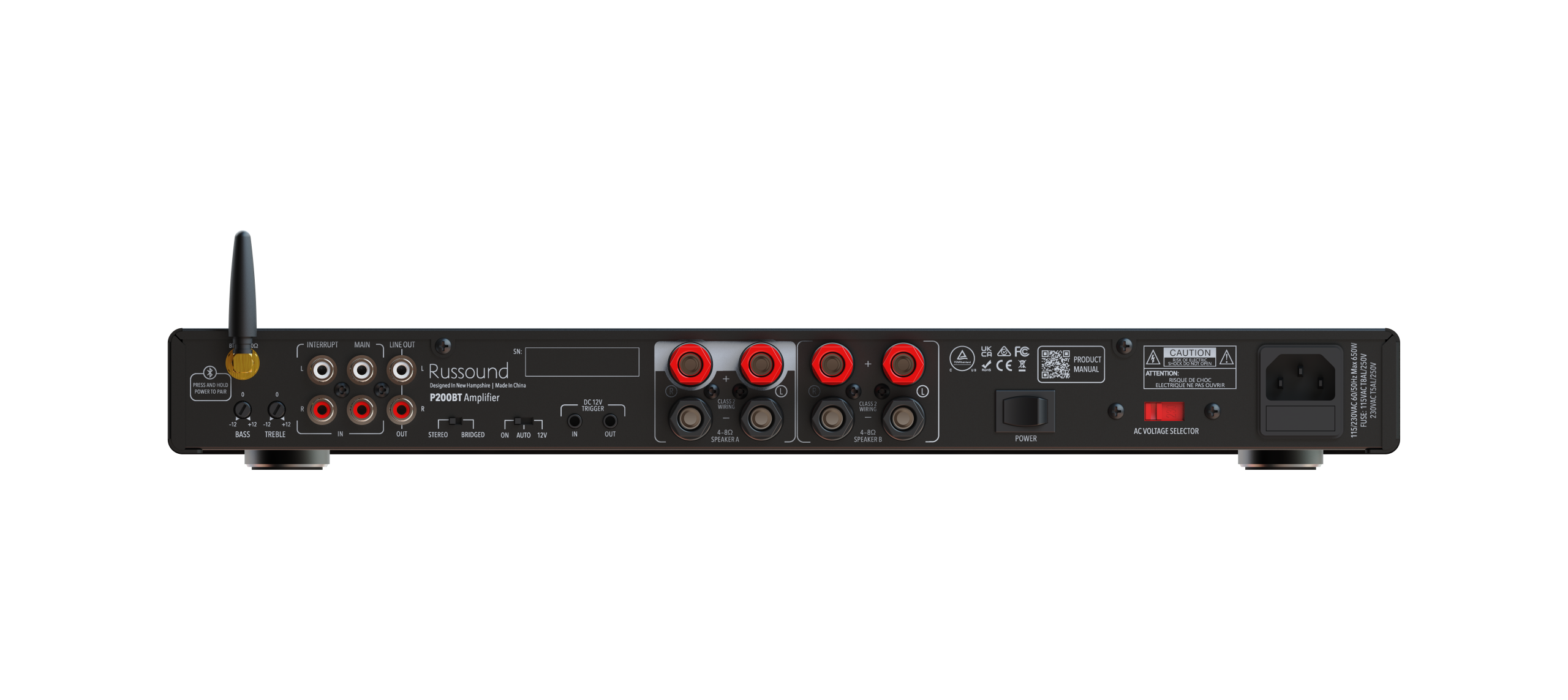 russound-p200bt-stereo-endstufe-200w-dual-source-mit-bluetooth image 2