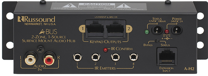 russound-a-h2-hub-1-quelle-auf-2-zonen-aufputz-verteiler image 1