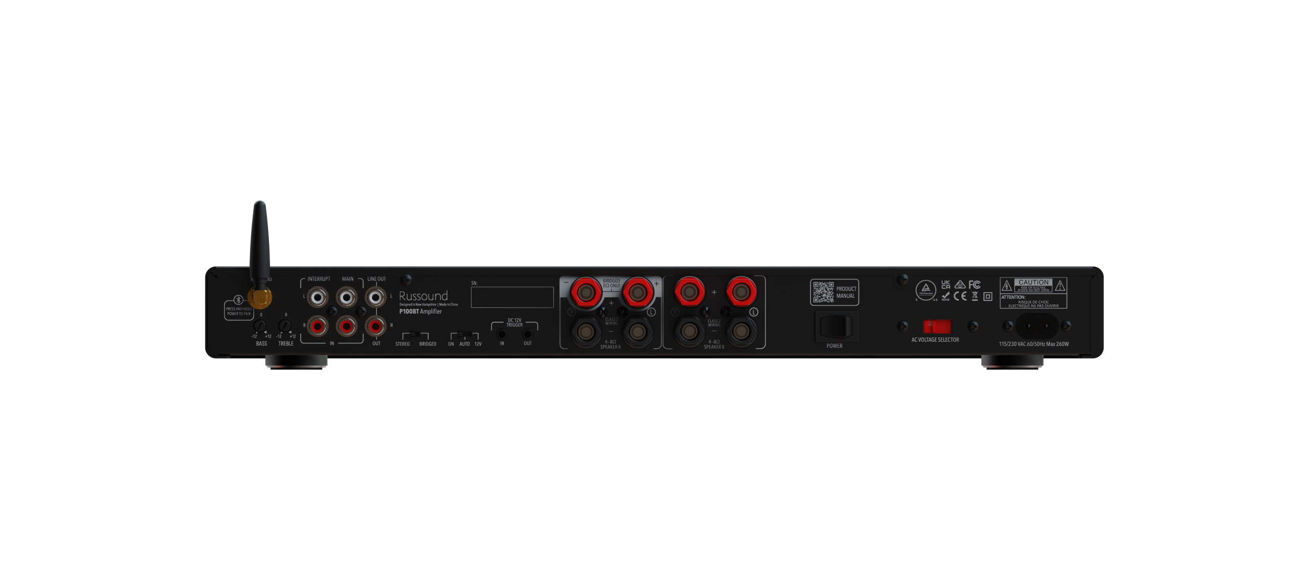 russound-p100bt-dual-source-100w-stereo-endstufe-mit-bluetooth image 2